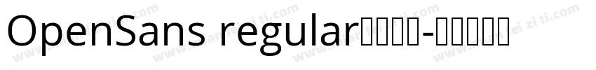 OpenSans regular字体下载字体转换